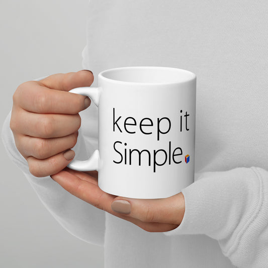 keep it Simple Mug - White